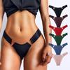 Mulheres sexy calcinha verão seda g-string moda v palavra 6 cores roupa interior sem costura respirável tangas senhoras íntimas lingerie