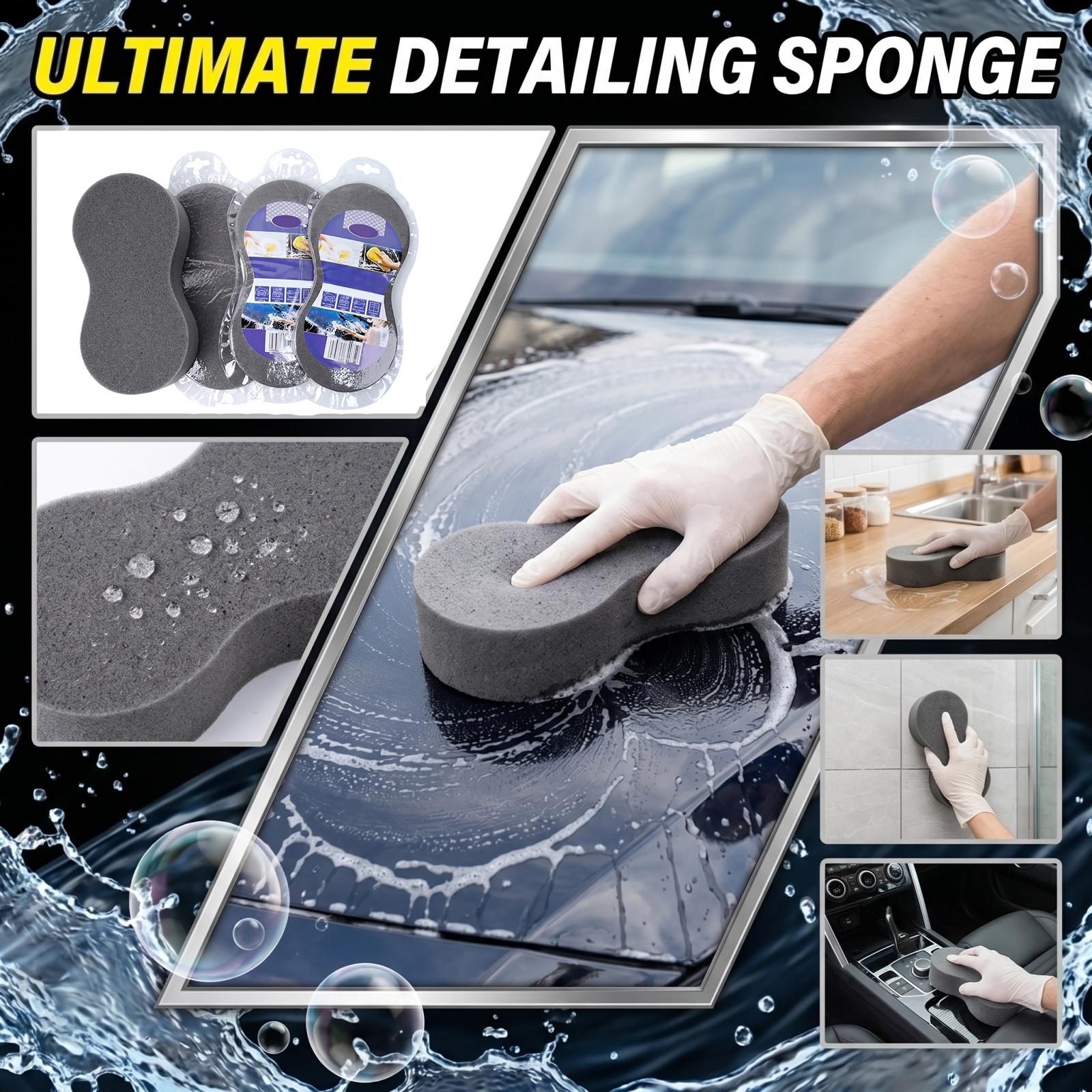 

Car Wash Sponge High Density Expanding Foam Block for Vehicle Cleaning and Wax Application Durable Absorbent Soft Sponge for Automotive Care One Size