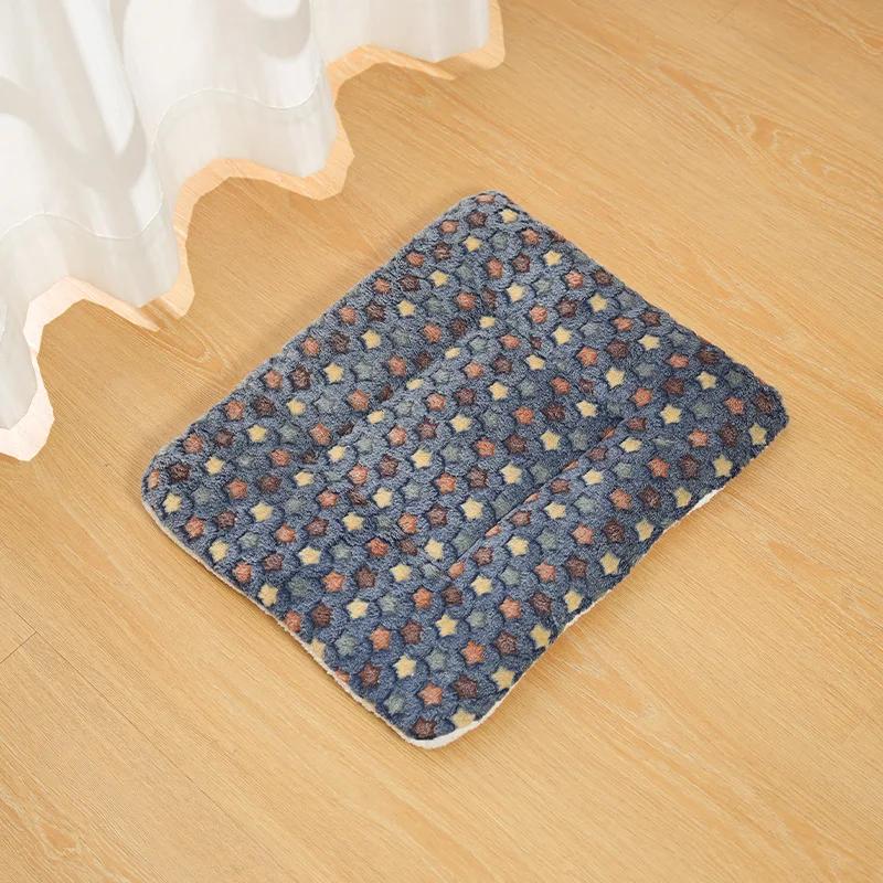 40X50cm Winter Warm Dog Bed Soft Fleece Pet Blanket Pets Cat Litter Puppy Sleep Mat Lovely Mattress Cushion for Small Large Dogs