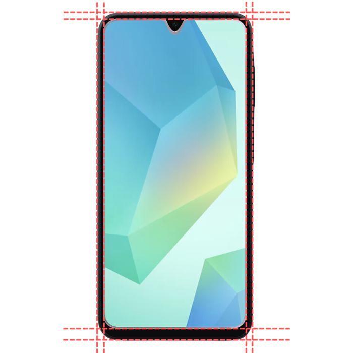 Shockproof Case - Phonillico® - Samsung Galaxy A16 4G/5G - Flexible - Transparent - 2 Tempered Glass
