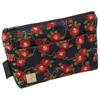 Senshishuin Nishijin Brocade PouchShrine Stamp Book Case (Lined) Navy Blue Snow-Wrapped Camellia (Small)