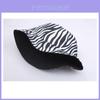 Fisherman Hat Women Zebra Print Sun Protection Summer Bucket Hat For Face Shade