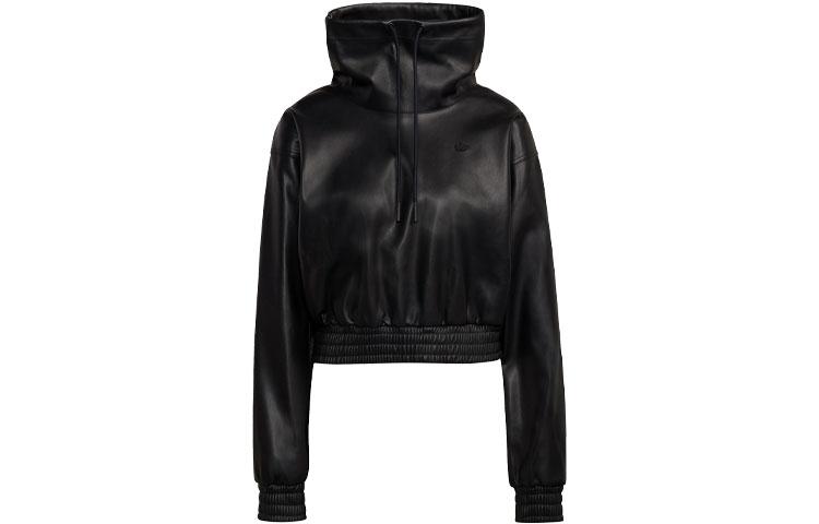 Adidas Originals Contemporary Sweatshirts Women s Black Turtleneck Moderate Regular H66348 34