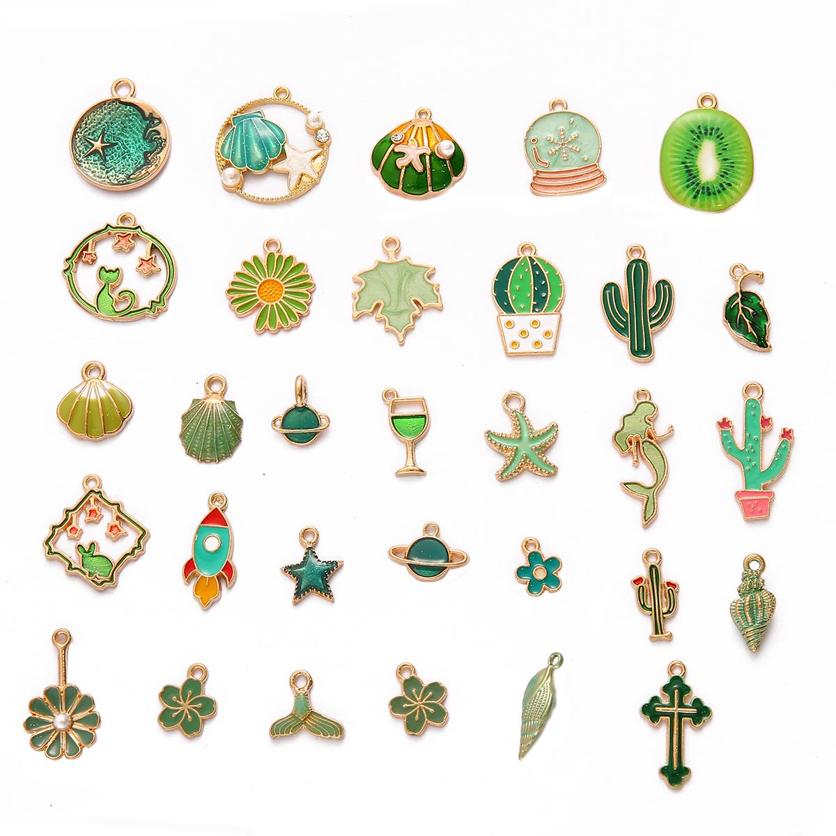 

10 шт., металлические эмалированные подвески, подвески для женщин и детей, ожерелье, браслет, аксессуары для самостоятельного изготовления ювелирных изделий 05