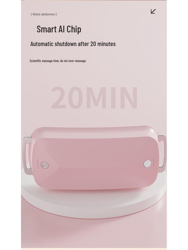 Portable Hot Compress & Vibration Massage Belt for Abdomen & Waist Slimming