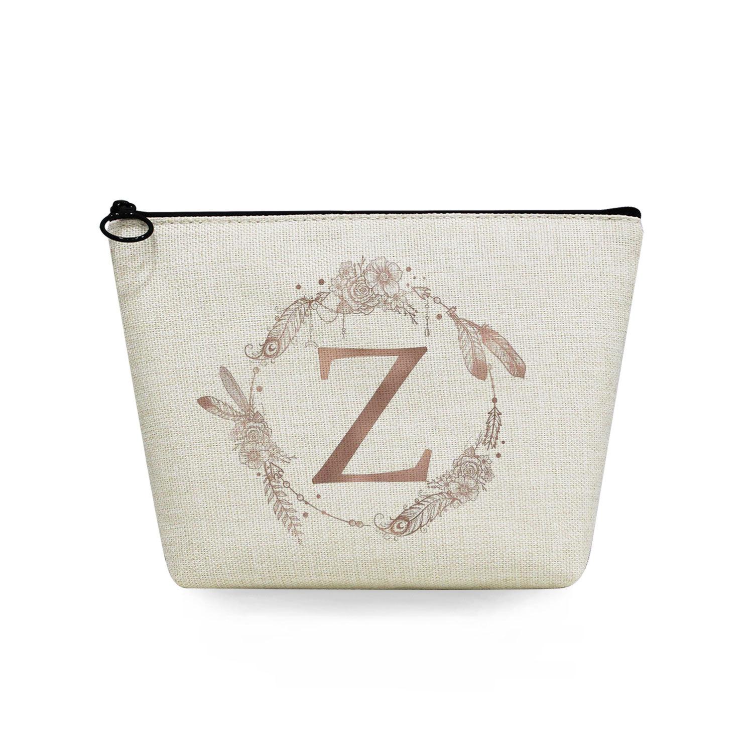 

Women Circular letter Print Cosmetic Bag Toiletries Organize Travel Storage Case 6751 KTB