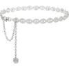 Strass Gürtel Silber Funkelnder Kristall Diamant Gürtel für Damen Kleider Hochzeitskleid Brautgürtel