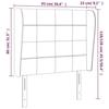 VidaXL Headboard with Ears Light Grey 93x23x118-128 Cm Velvet3117992