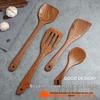 Zhishi Wenge Wood Non-stick Cookware Spatula Set