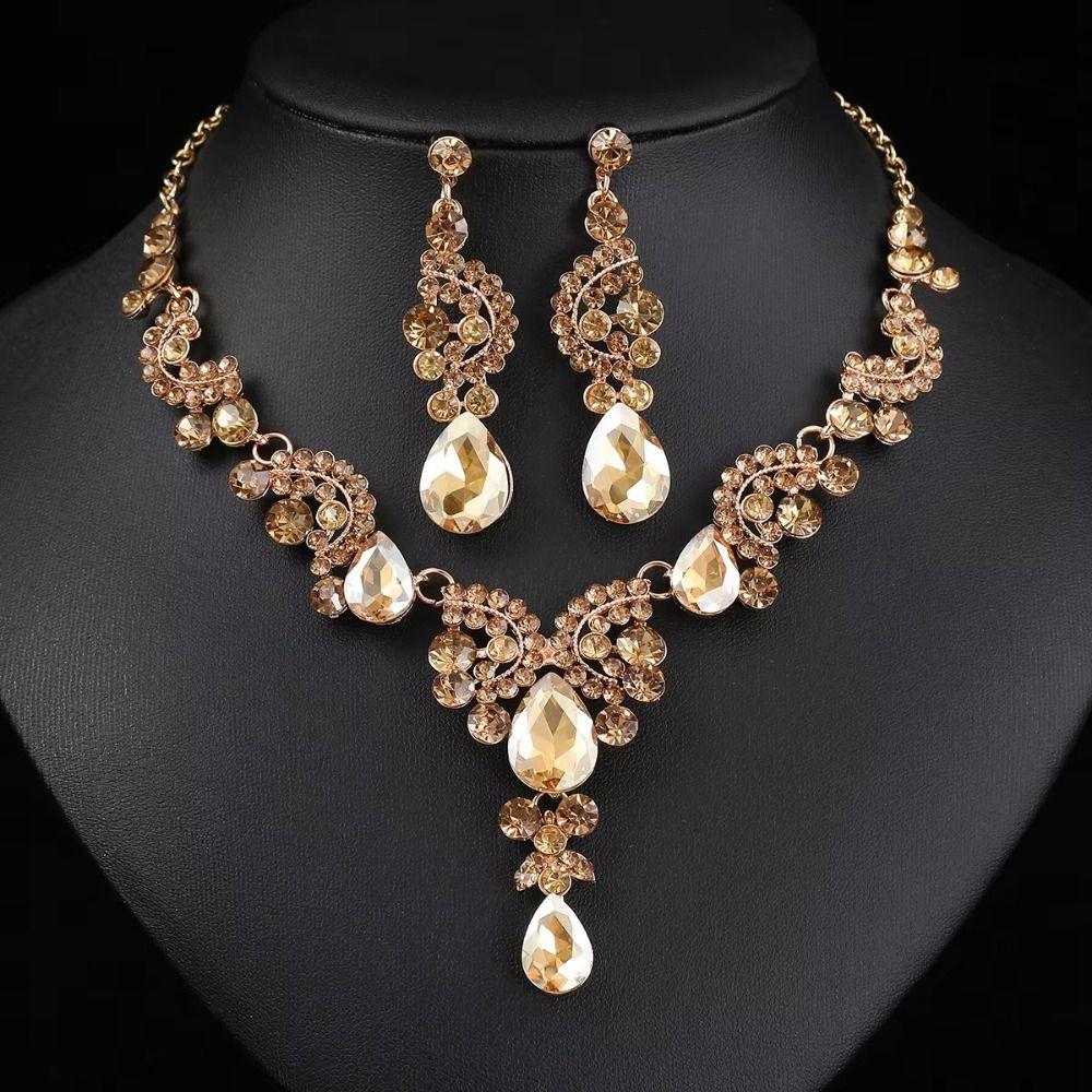 Luxury Women's Jewelry Sets Rhinestone Bridal Jewelry Set Women's Accessories