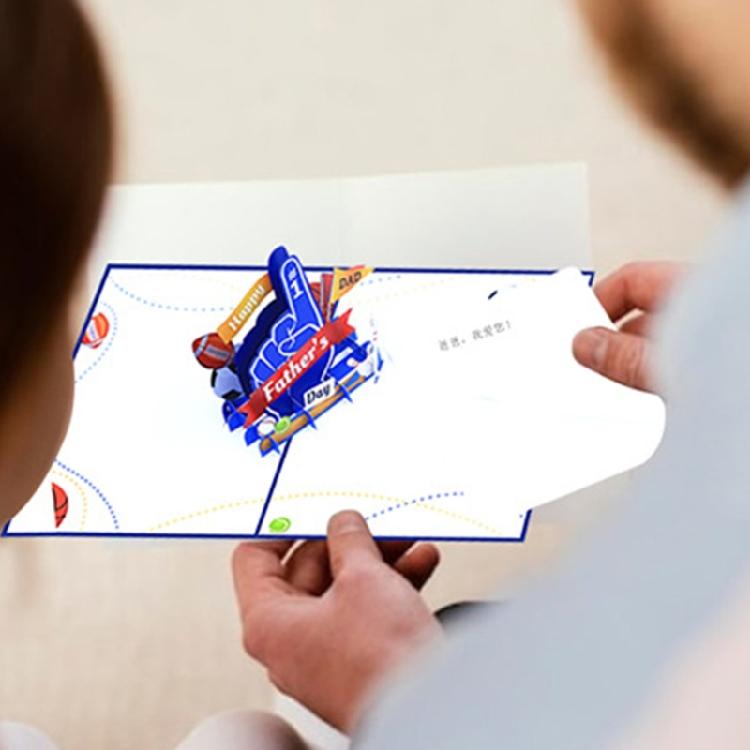 Father Day Heartwarmings 3D Blessing Card for Special Day Moment 3D Effect