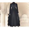 Victorian Medieval Halloween Renaissance Princess Dress Cosplay Costume Black