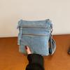 Vintage Butterfly Printing Denim Bag Crossbody Bag