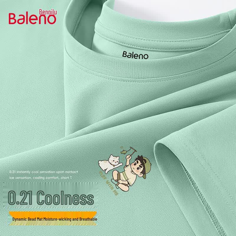 Baleno Men's JPB Cat Print Ice Silk Quick-Dry T-Shirt