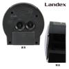 Landex Ixion Cross Analog Alarm Clock, Black, with Switchable Alarm Sound, Snooze Function, and Light (YT5305BK)