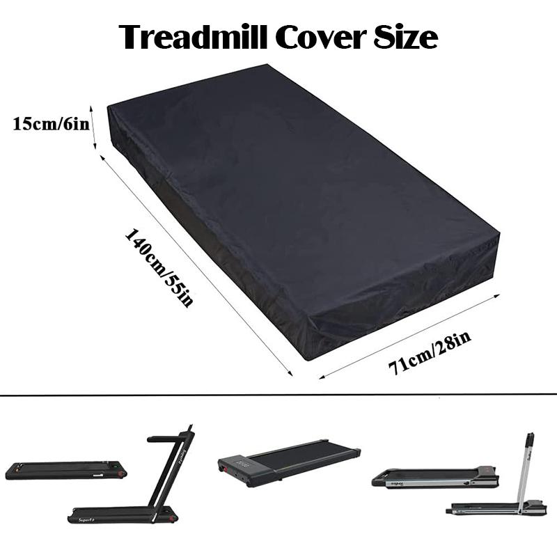 Waterproof Treadmill Cover 210D/420D Oxford Cloth Dust Protective Cover for Home and Office Treadmills Sports Equipment Storage