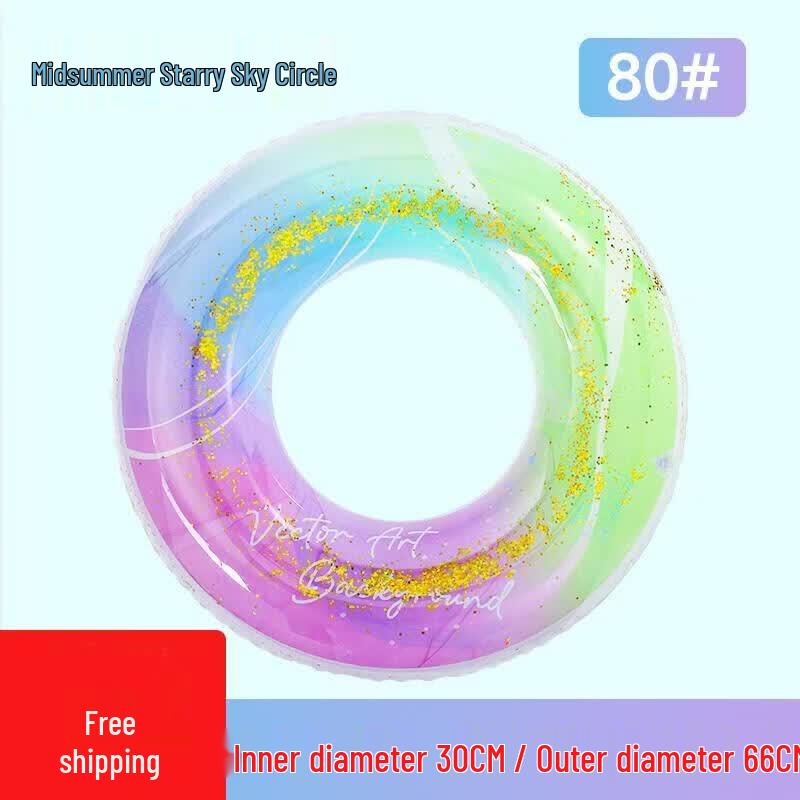 HANDUNYOU Midsummer Starry Sky Inflatable Armpit Swimming Ring