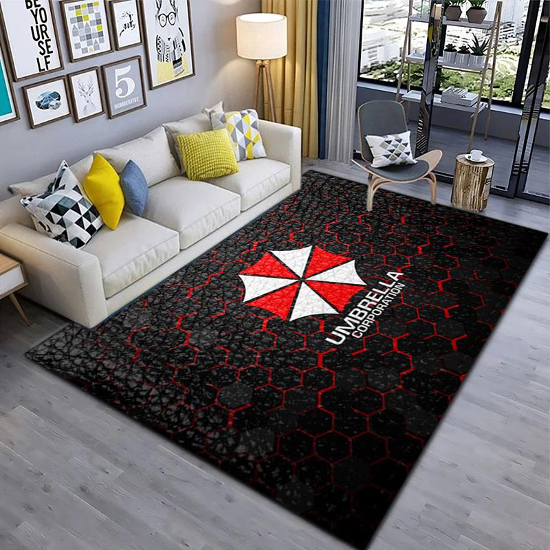Sci-Fi game Resident Evil, Umbrella Corporation, soft carpet, home living room, office chair pad, door mat, door mat carpet U6