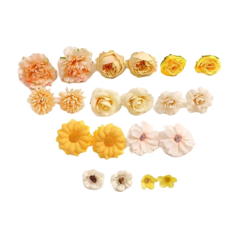 Exquisite Decorative Flower Artificial Flower for Wedding Bridesmaids and Groomsmen Artificial Blossom and Leaf