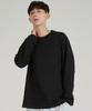 ASTRAL PROJECTION Basic Rundhals 13er Baumwolle Langarm T-Shirt_Schwarz