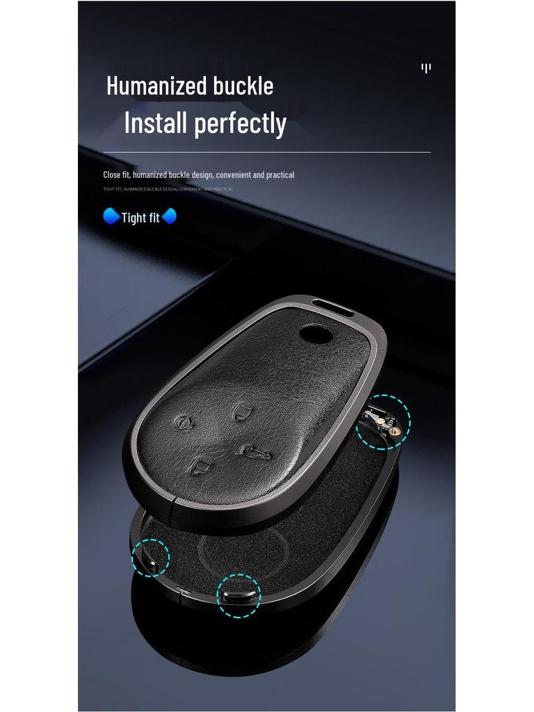 NIO ES6/ET7/ES8/ES7/EC6 Car Key Case - 2022 Model, Protective Shell with Buckle