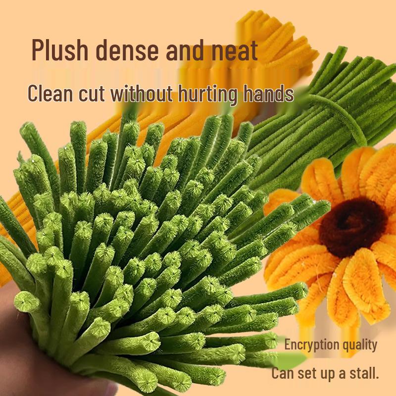 DIY Twisty Stick Bouquet Kit: Complete Chenille Stem Set for Children's Weaving