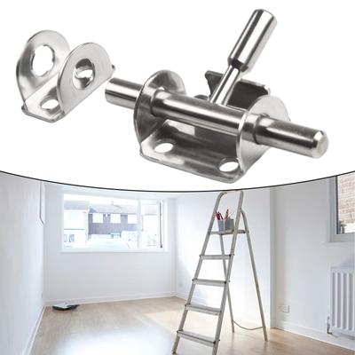Hasp Door Latch Lock Sliding Bolt Rust Proof Furniture Repair Bathroom