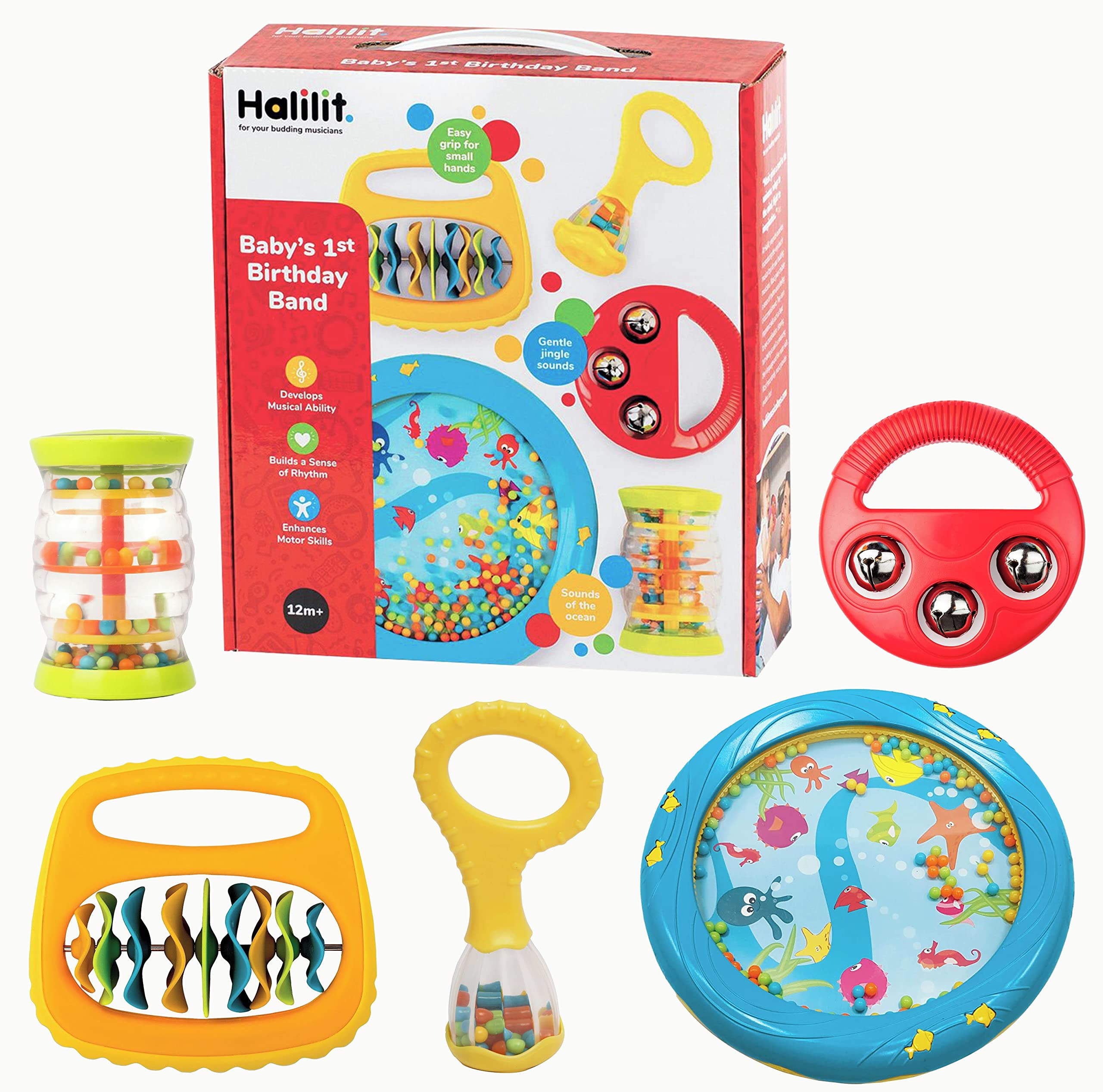 

Bornelund Halilit First Music Set Types Around 1 Year Old RPMS9008 [5 Set]