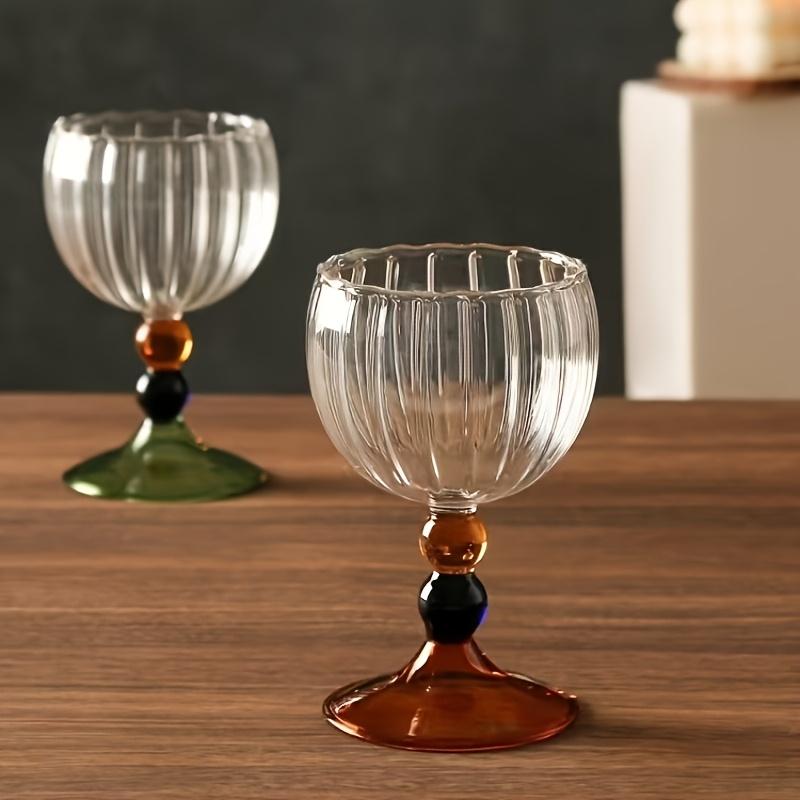 Borosilicate Glass Wine Goblet Hand Blown Crystal Clear Cup Wholesale