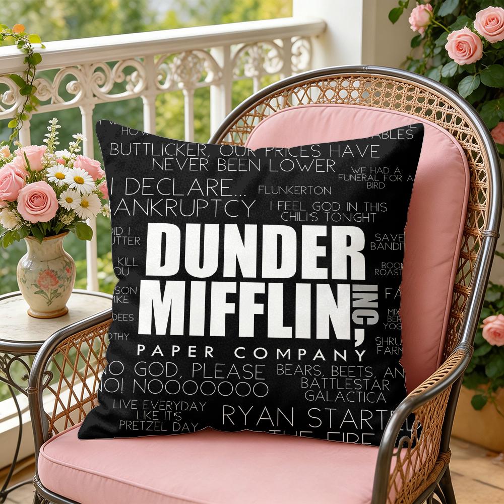Funny TThe OOffice Cushion Cover Soft Plush Throw Pillow Cover DoubleSided Decorative Cushion Case Sofa Bedroom Home Decor