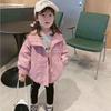 Girls' Fashionable Jackets: Spring/Fall Thickened Trench Coats for Kids