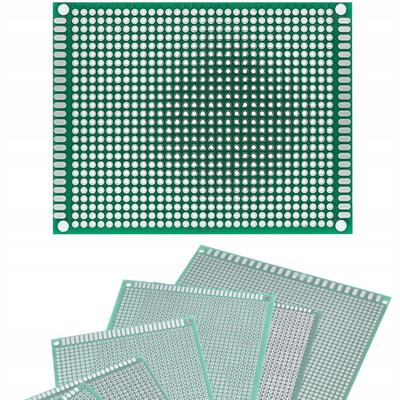 Zweiseitige Prototypenplatine 70 x 90 mm – Universell für THT-Montage | Lochraster 2,54 mm | Grüne Lötmaske