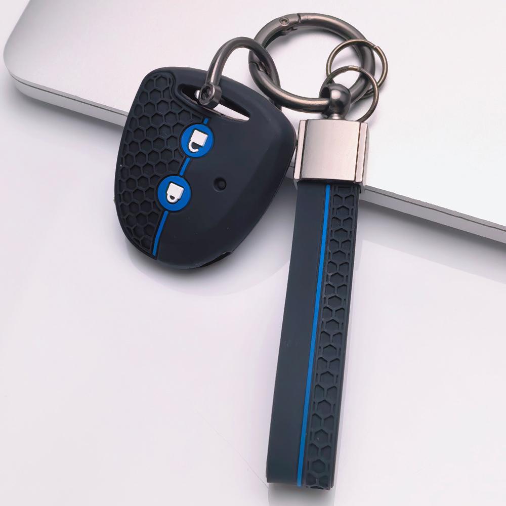 Key Fob Cover for Toyota Grand New Avanza Xenia PERODUA Alza Myvi Axia with Keychain Anti-Scratch Guard Shockproof Protection Soft Grip Texture