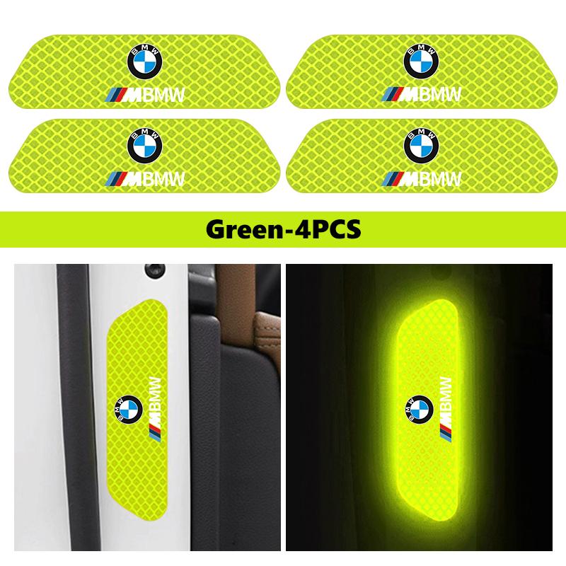 BBKK9 Car Warning Reflective Tape Strips Safety Mark Reflector Sticker For BMW M3 M5 X3 E93 F10 F20 F30 F40 F15 F25 F26 F31 F49 F86