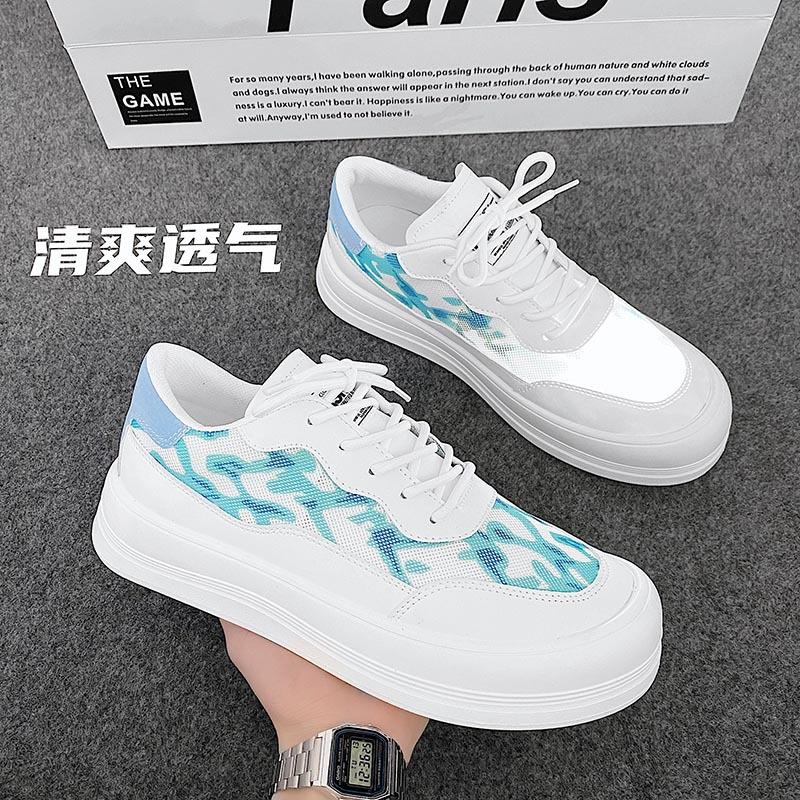 Fashion Platform Shoes Men Sneakers Footwear Lace-up Height Increase Casual Shoes White Mens Vulcanize Shoes Zapatos De Hombre