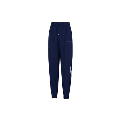 Li Ning Fitness Series Reflective Quick-Dry Ice Feel Loose Sports Pants Women Pants Deep-Navy-Blue AYKT696-2