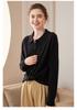 Women's Candy Color V-Neck Cashmere Sweater - Fashionable Knit Base Layer for Autumn/Winter 2025.