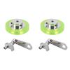 ABUL-2 Set 200Mm Aluminum Polyurethane Industrial Encoder Wheel Measuring Wheel With Type 20Mm Encoder Mounting Bracket