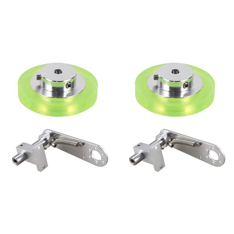 

ABUL-2 Set 200Mm Aluminum Polyurethane Industrial Encoder Wheel Measuring Wheel With Type 20Mm Encoder Mounting Bracket