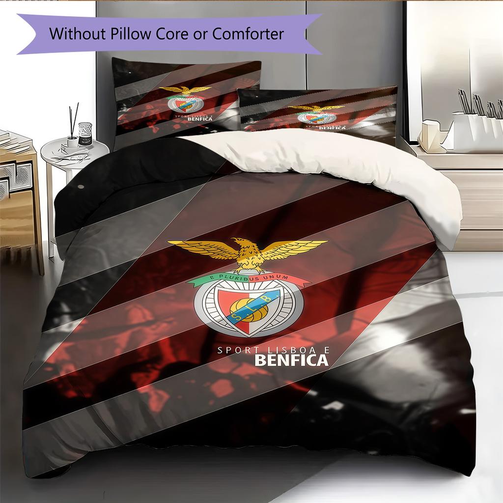 S.L. Set Copripiumino Trapuntato Benfica Copripiumino Federa Decorazione per la Casa Regalo di Compleanno (1 * copripiumino + 2 * federa, senza nucleo)
