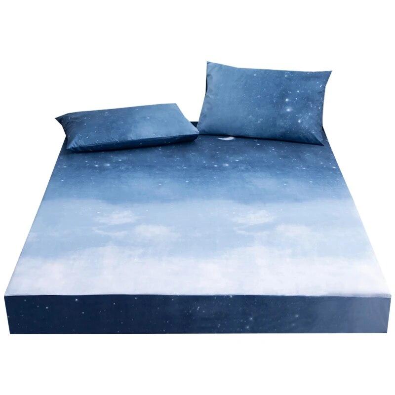 Wasserdichtes Bettlaken mit Gummibändern, verstellbare Spannbettlaken 180 x 200, Kissenbezüge müssen separat erworben werden