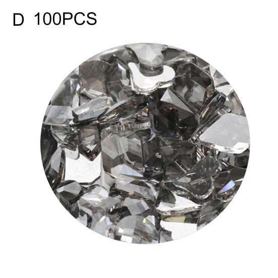 100 Stück/Beutel Nagel-Strasssteine mit flacher Rückseite, leicht zu entfernen, Zirkonia, zeitlos, langlebig, Nagel-Strasssteine für Nägel