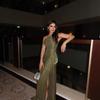 Olive Green One Shoulder Ruffled Maxi Dress