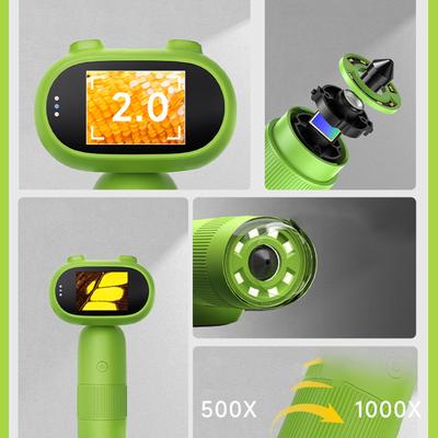 Children's Digital Electron Microscope with Screen HD Handheld Portable Magnifying Glass