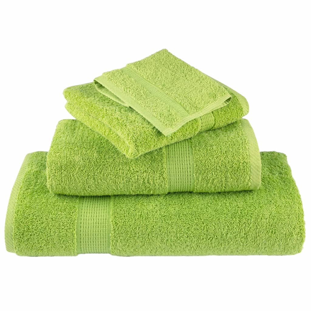 8 piece Premium Towel Set SOLUND Apple Green 600 g m²