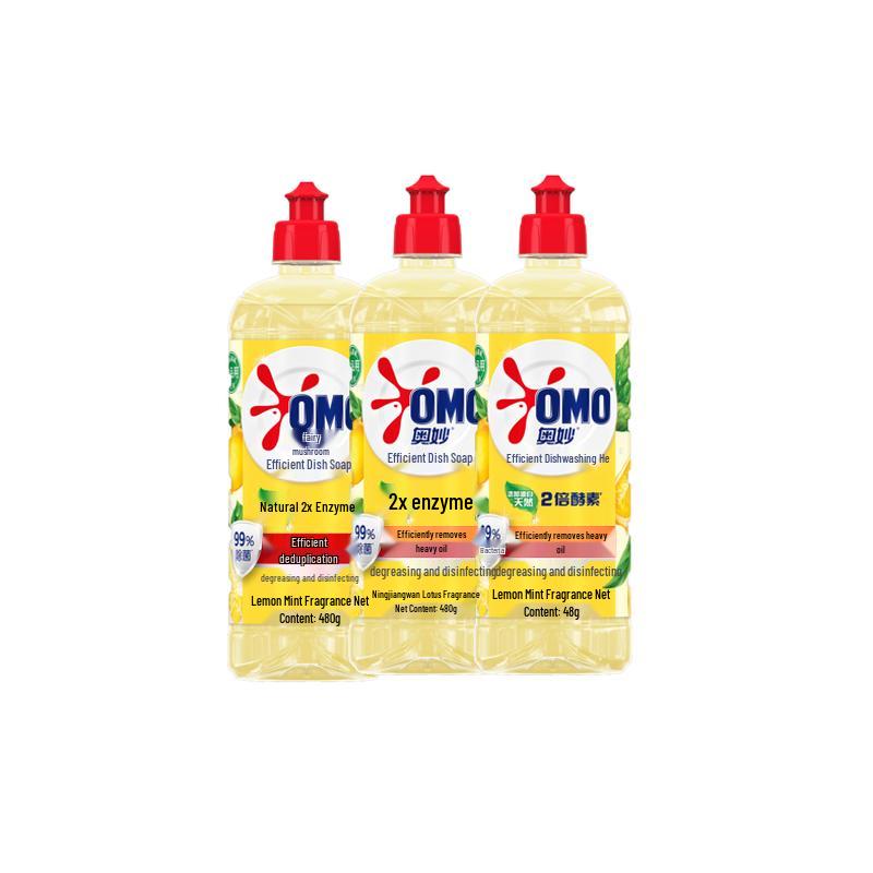 Omo Lemon Degreasing Dish Soap (3 x 480g Pack)