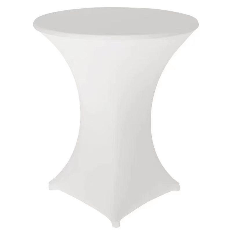 Stretch-Cocktailtischhusse, Hohe Runde Bartischdecke, Banketttischdecke