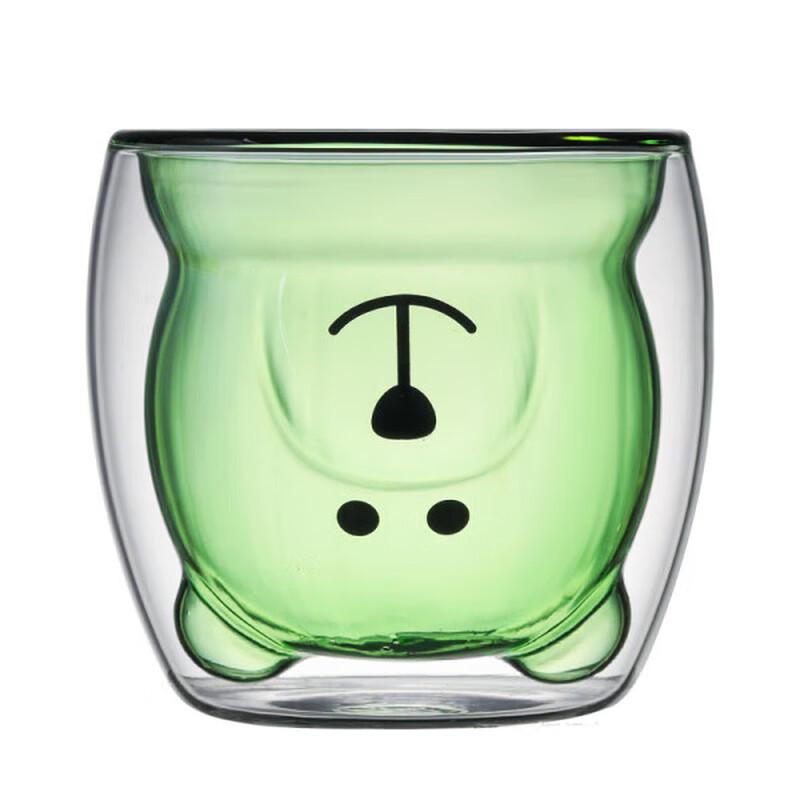 

MULTIPOTENT Cute Bear Double-Layer Glass Cup