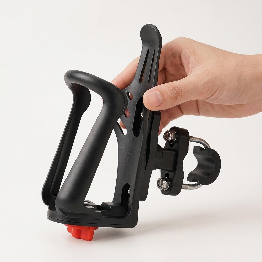 Versatile Water Bottle Holder Adjustable Handlebar Cup Cage for Motorcycle Bicycle Riding Mount Durable Bicycle Bottle Holder