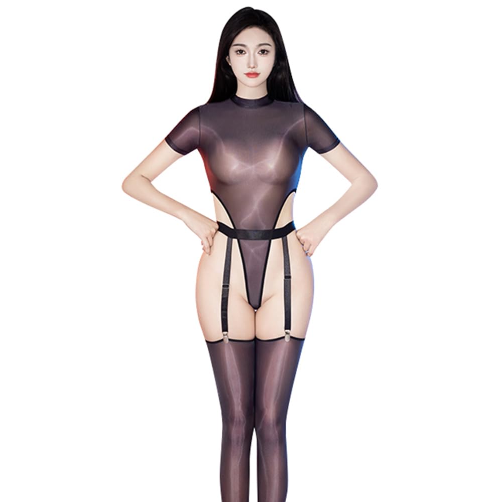 Sexy Lingerie Secretary Clothes OL Female Teacher Erotic Extreme Garter Belt Baby Doll Body Stockings Leotard Stockings Glossy Costume Cute Moe